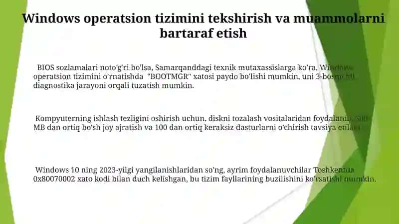 Windows operatsion tizimi 3