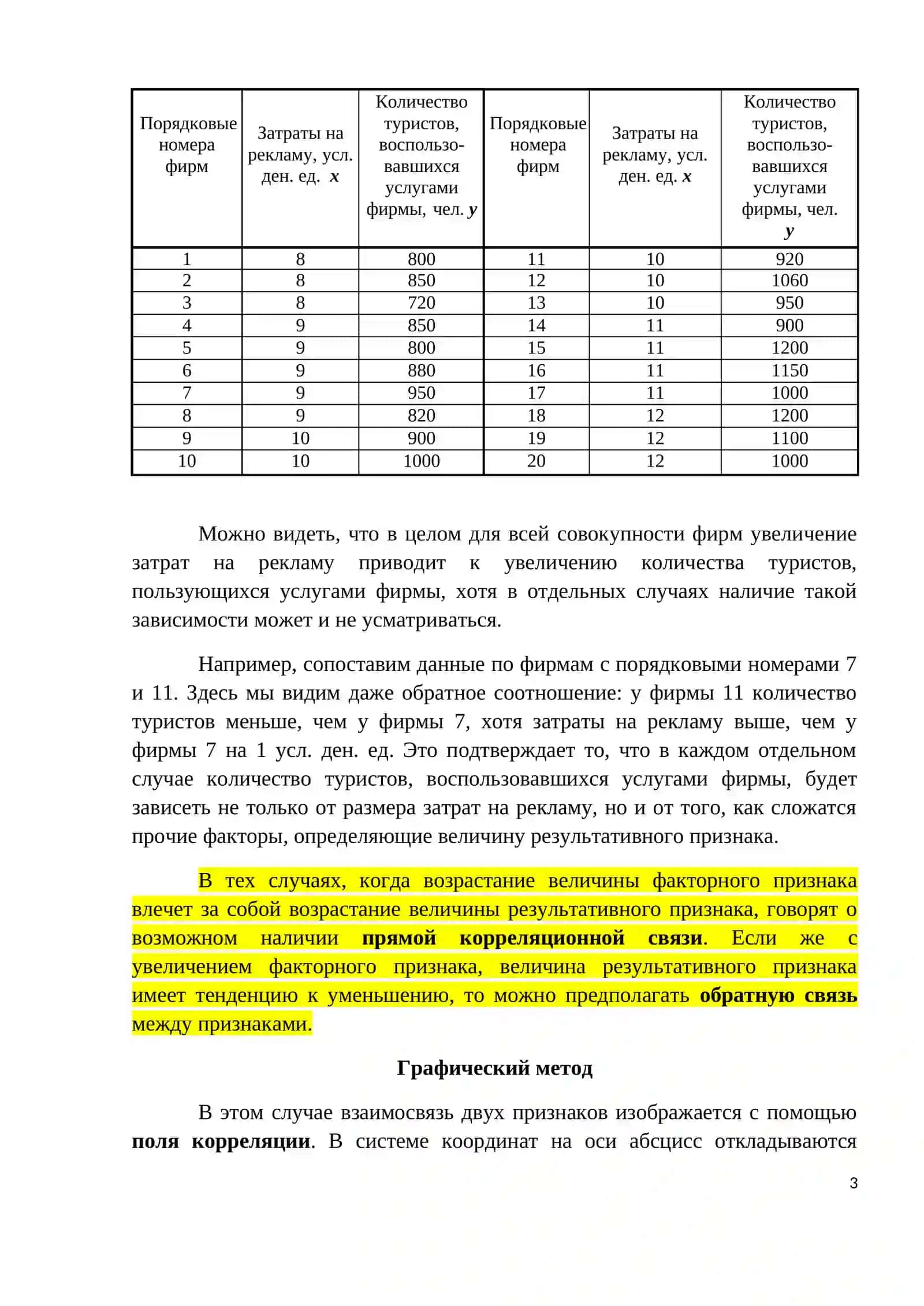 Статистическое изучение взаимосвязи социально-экономических явлений 3
