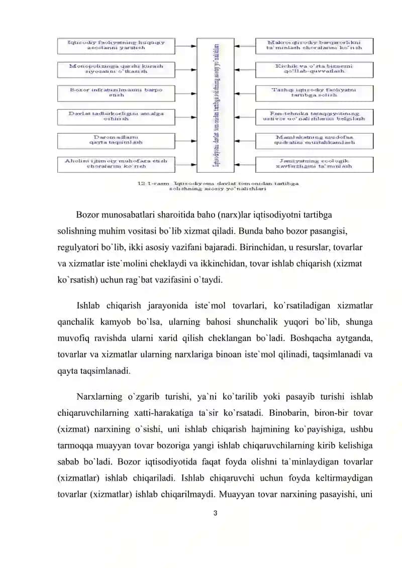 Iqtisodiyotni boshqarish va tartibga solishda davlatning roli 3
