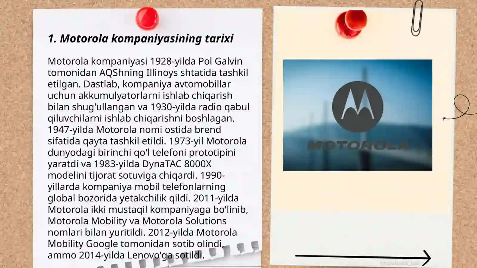 Motorola kompaniyasining tarixi 3