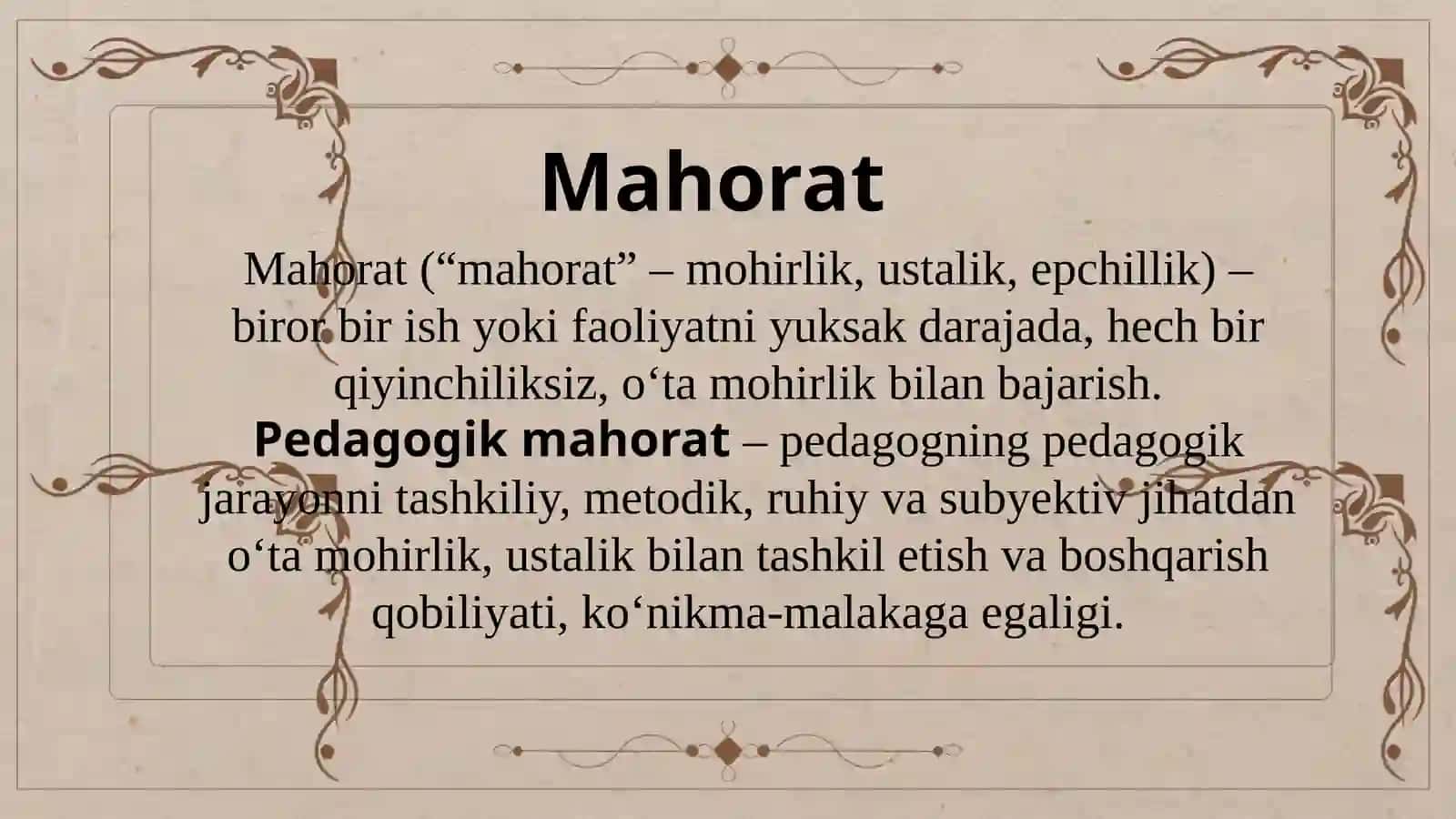 Pedagogik mahorat. Pedagogik kompetentlik va kreativlik 3