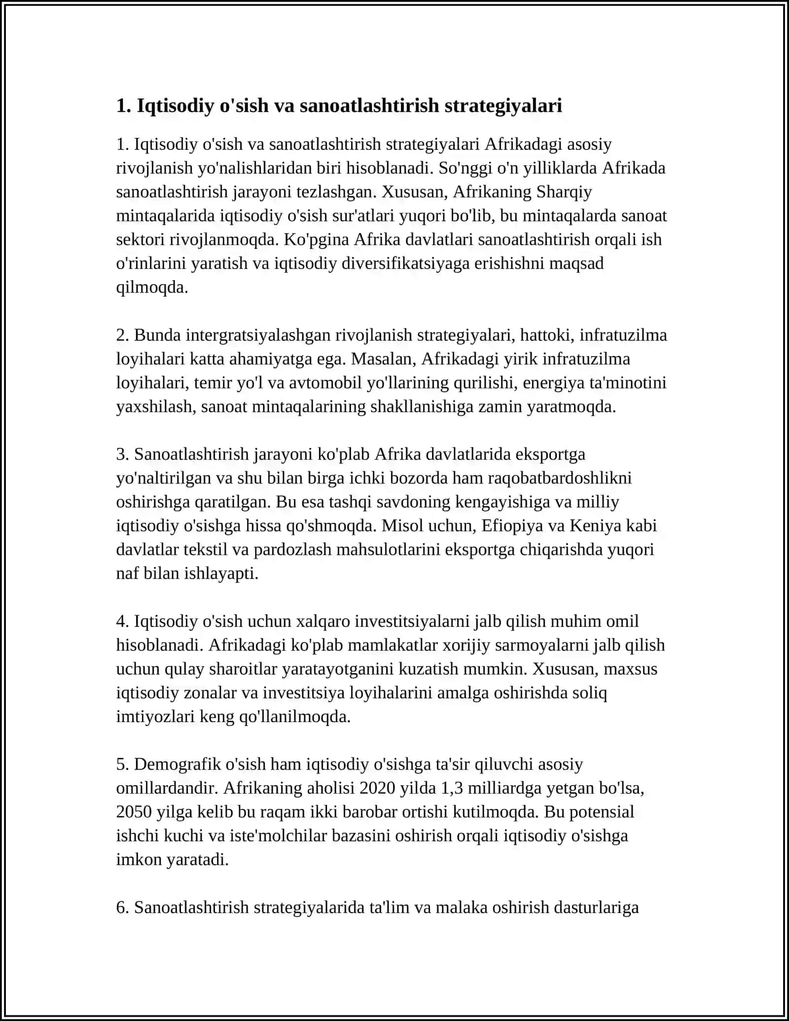 OSYO ABRTIKA LOTIM AMERIKSI MAMLOKATLARI RUVOJNISHINIYNG OSASIY YENALISHLARI 3