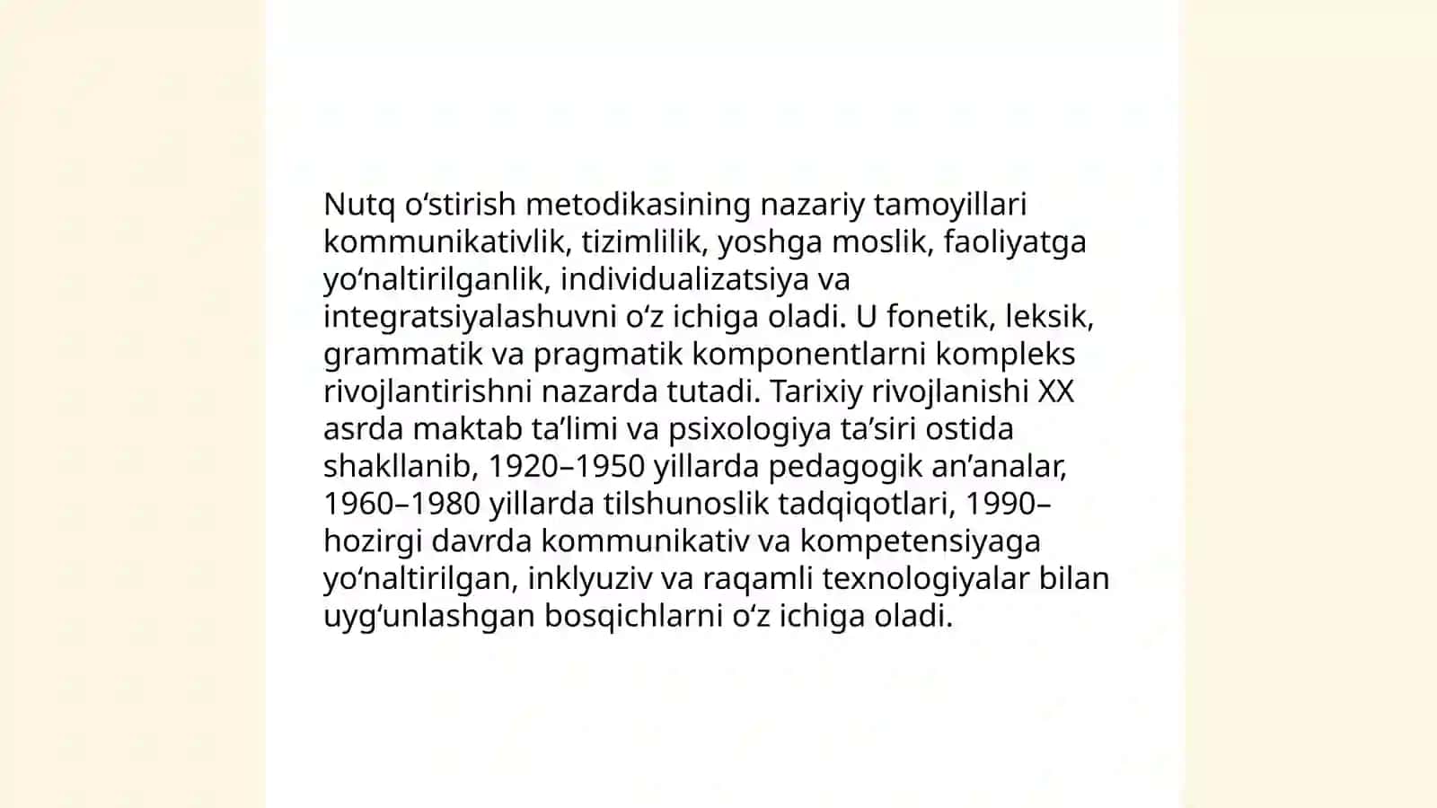 Nutq òstirish metodikasi fanining nazariy asoslari 3
