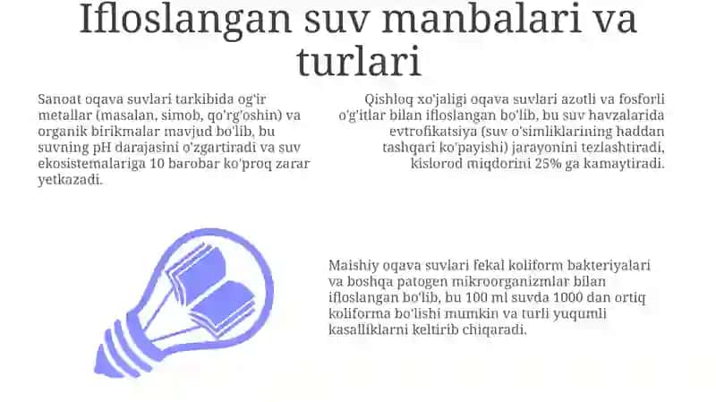 Ifloslangan suvlardan toza ichimlik suvi olish 3