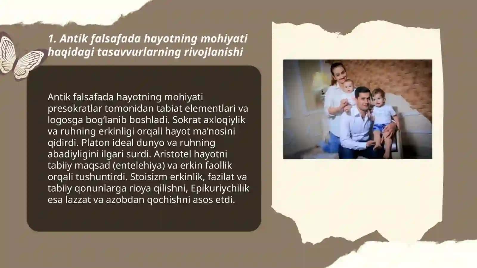 Hayotning mohiyati haqidagi tasavvurlarning rivojlanishi 3