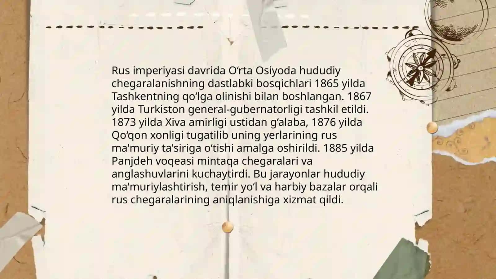 O‘rta Osiyoda hududiy chegaralanish O‘zbekiston SSSR ning tashkil topishi 3