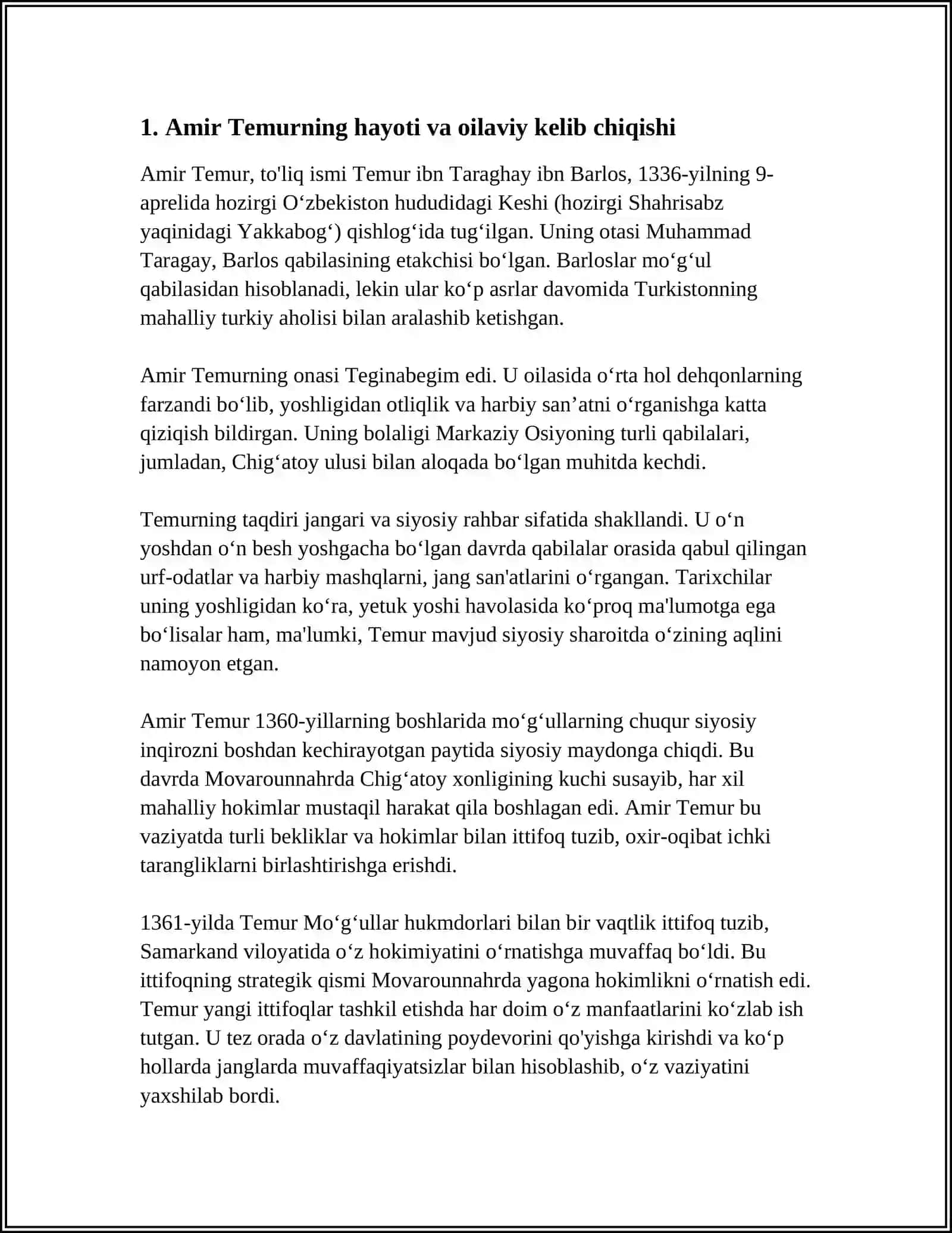 AMIR-TEMUR BUYUK DAVLAT ARBOBI 3