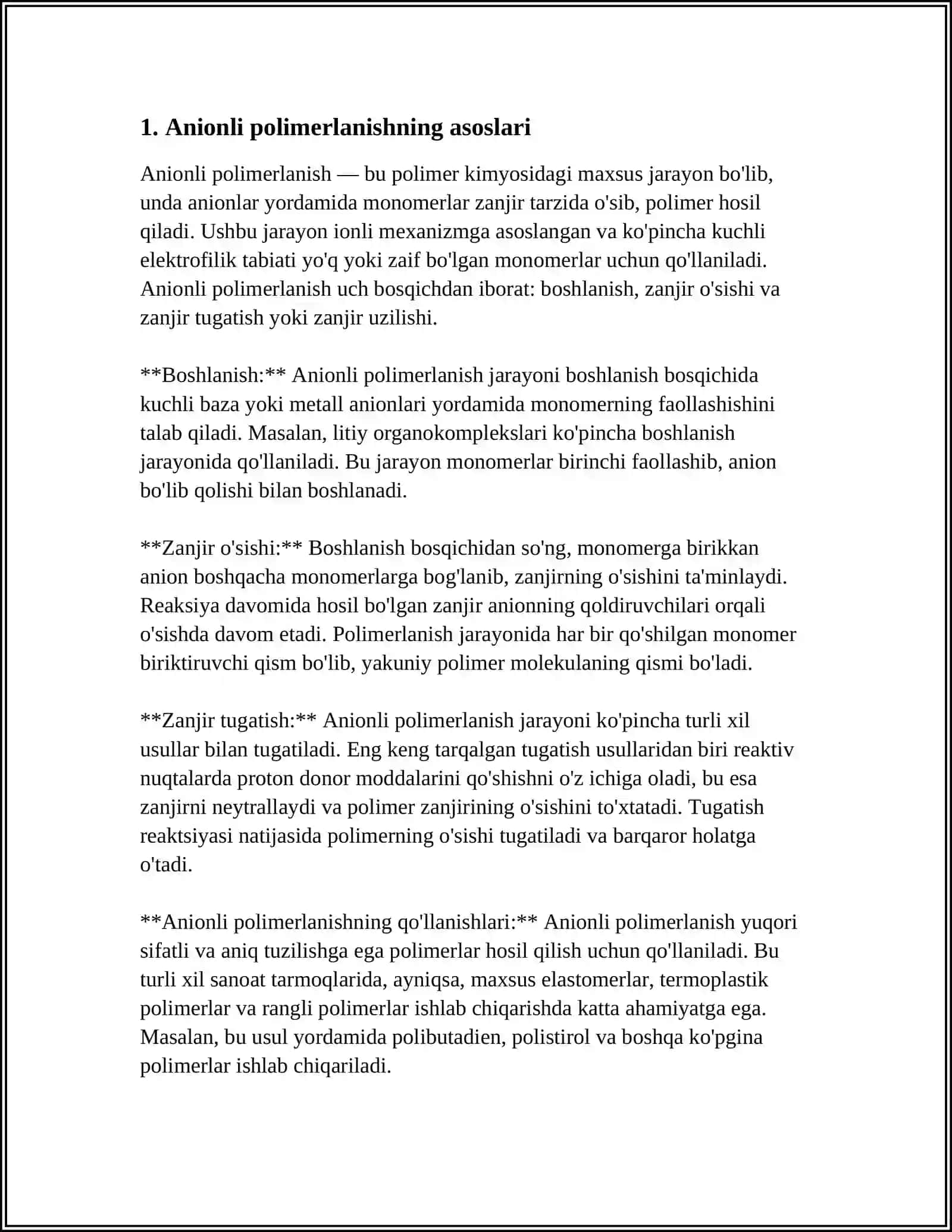 ANIONLI POLIMERLANISH 3