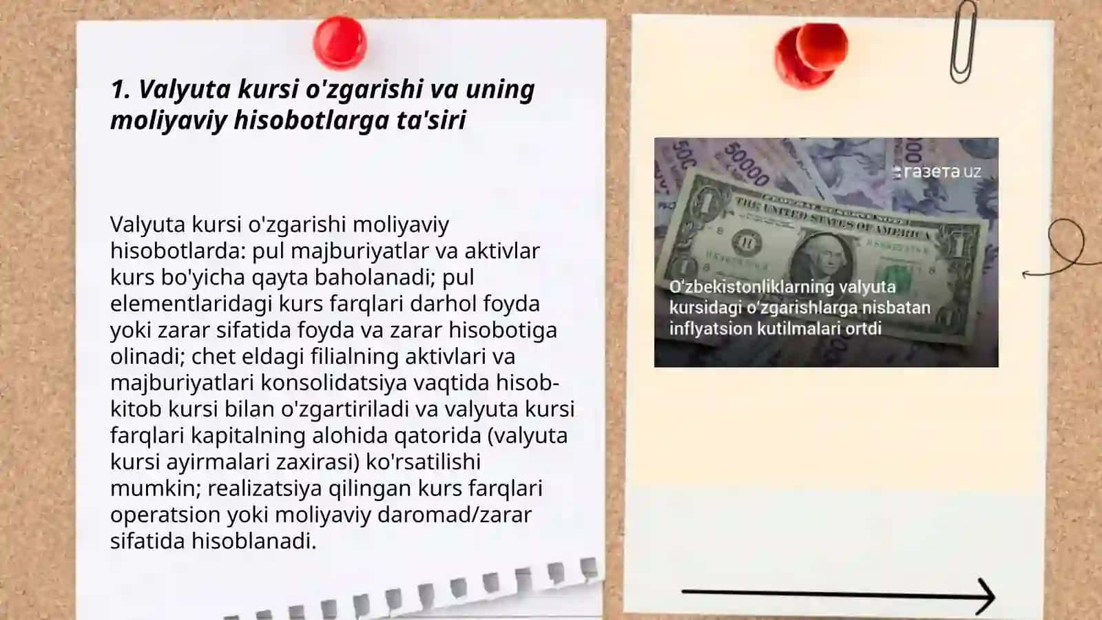Valyuta kursining o'zgarishi va uning moliyaviy hisobotlarga ta'siri 3