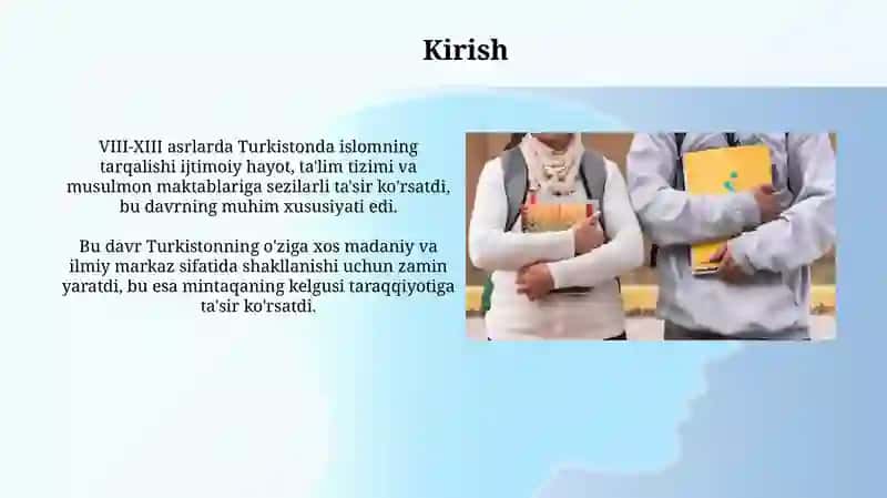 VIII-XIII asrlarda Turkistonda ijtimoiy hayot 3