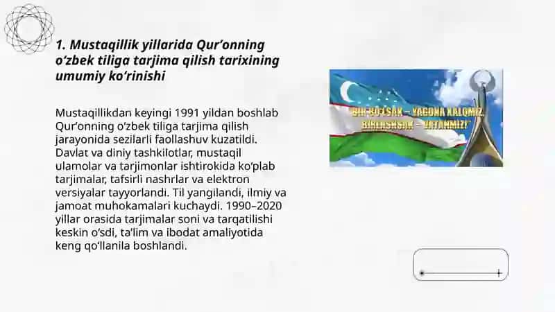 Mustaqillik yillarida Qurʼonning oʻzbek tiliga tarjima qilinishi va tafsirlari 3