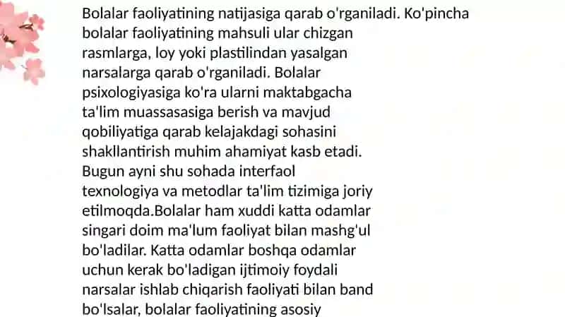 Bolalarni maktabga tayyorlashda interfaol usullarni qo'llash 3