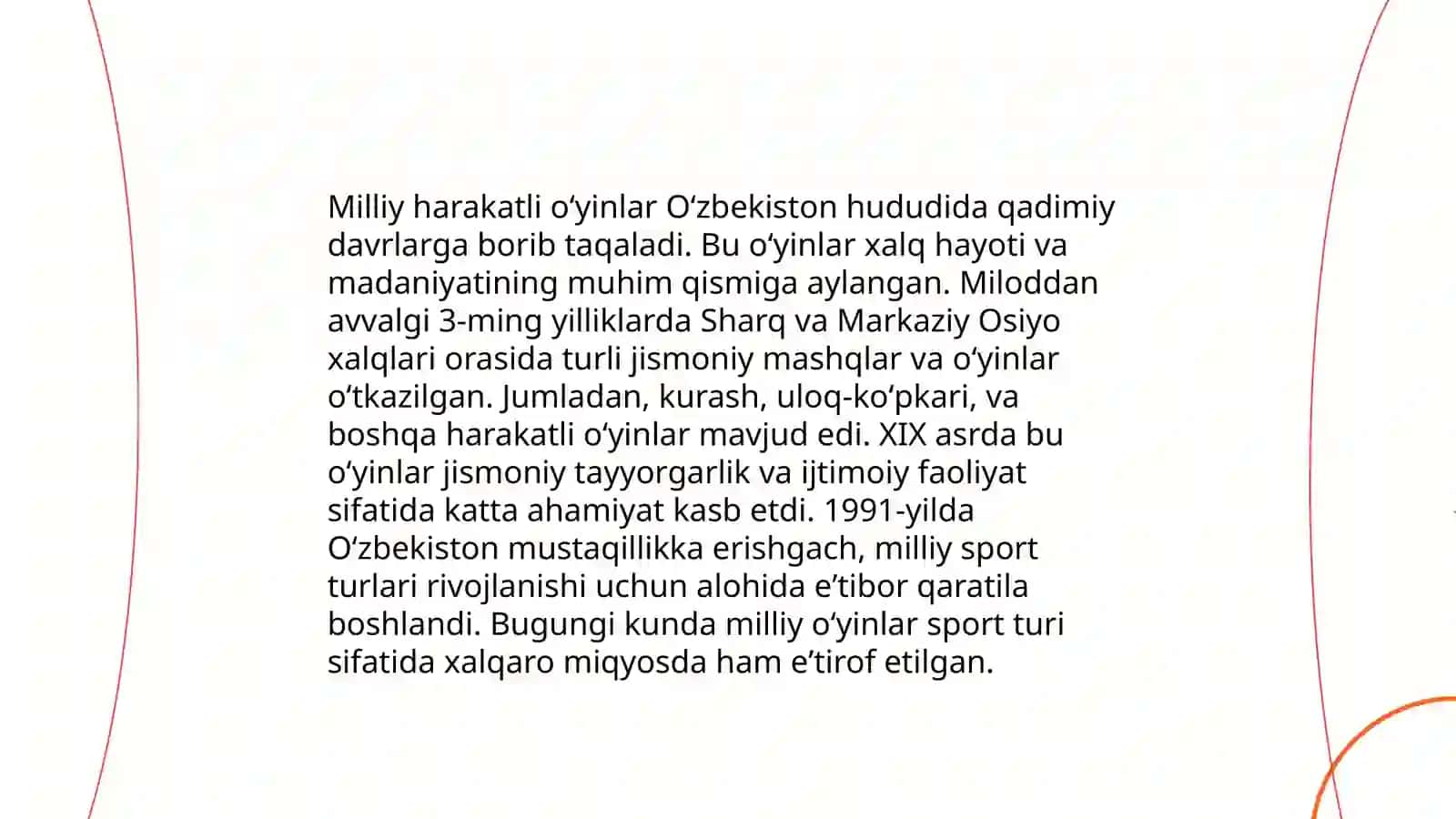 Sport to'garak mashg'ulot va bayram tadbirlarini o'tkazish jarayonida milliy harakatli oʻyinlardan foydalanish 3