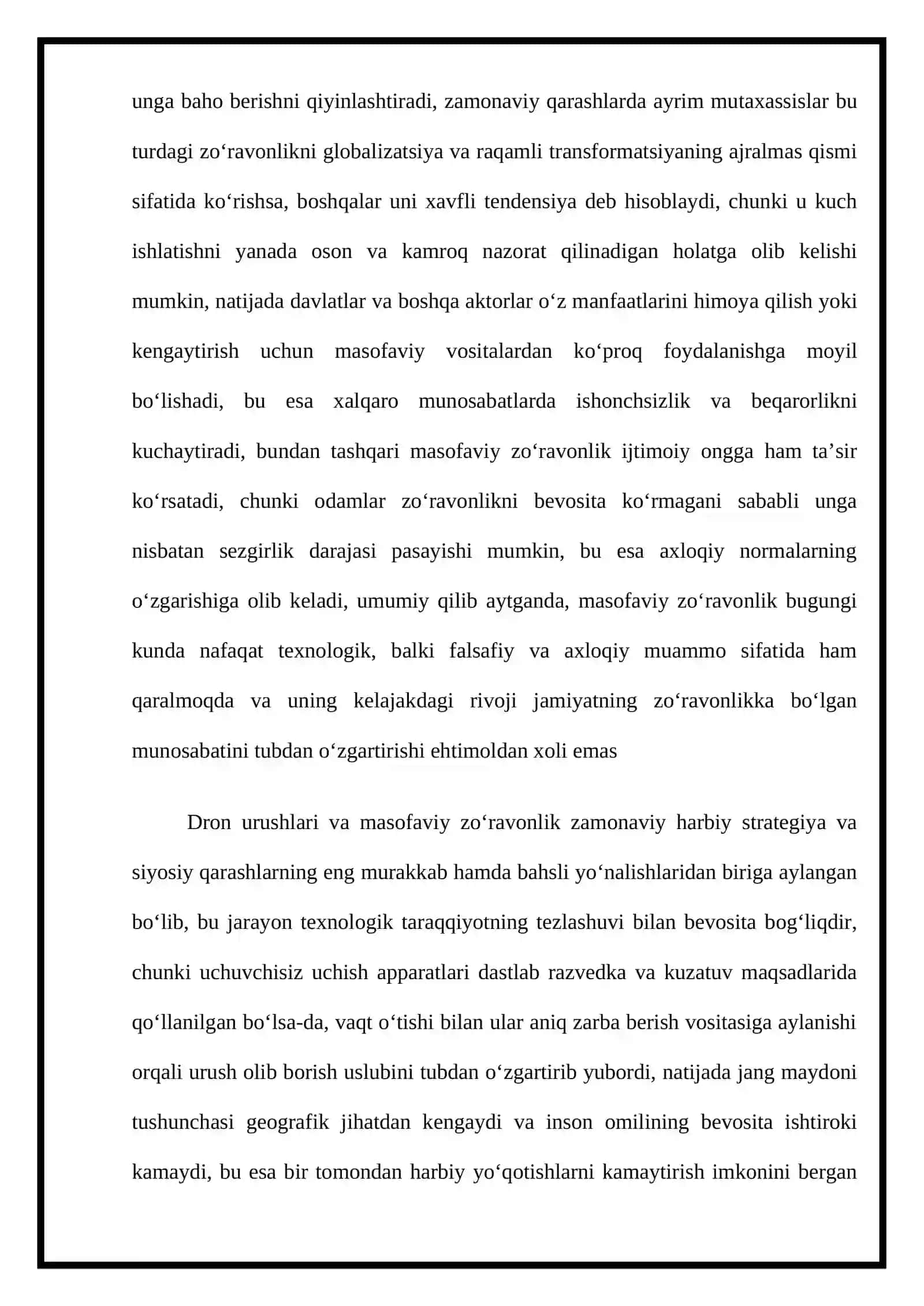 dron urushlari masofaviy zo'ravonlik rivojlanish ESSE 3