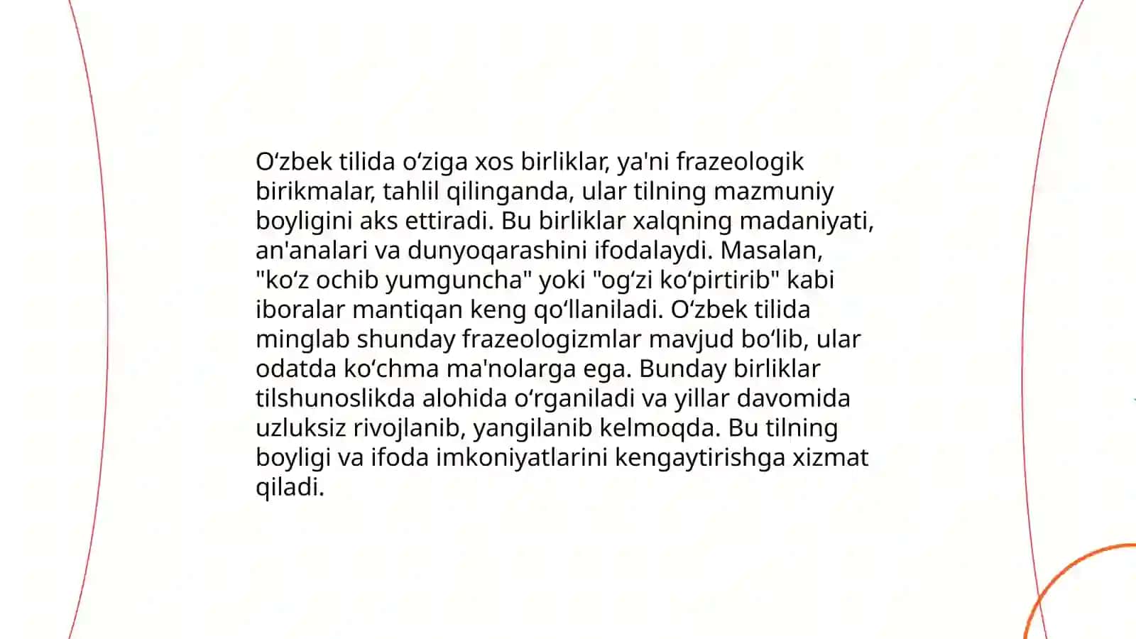 Ona tilida gap boʻlaklari sanalmaydigan birliklar 3