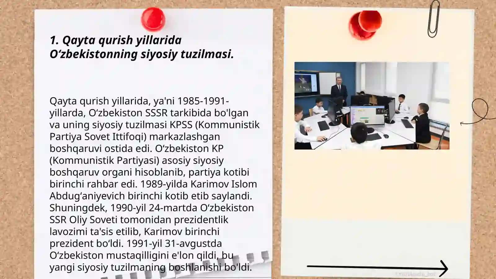 Qayta qurish yillarida Oʻzbekistondagi ijtimoiy -siyosiy vaziyat 3