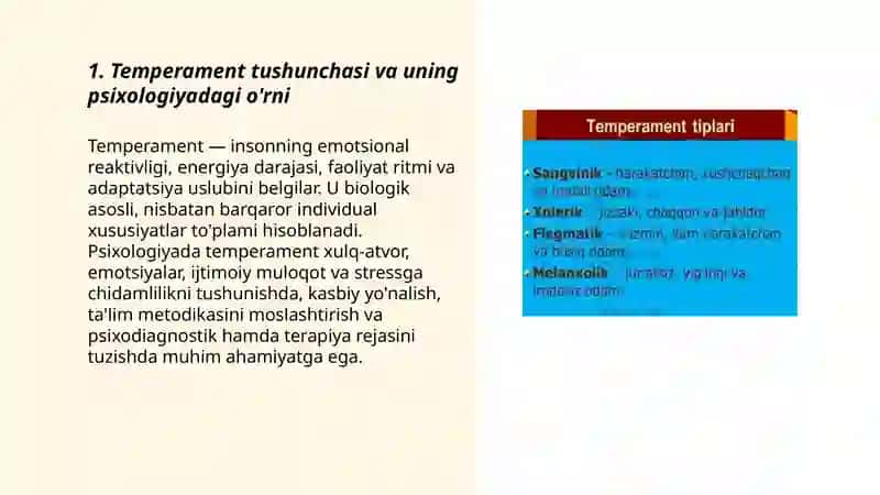 Temperament xususiyatlarining mutaxassis shakllanishidagi o'rni 3