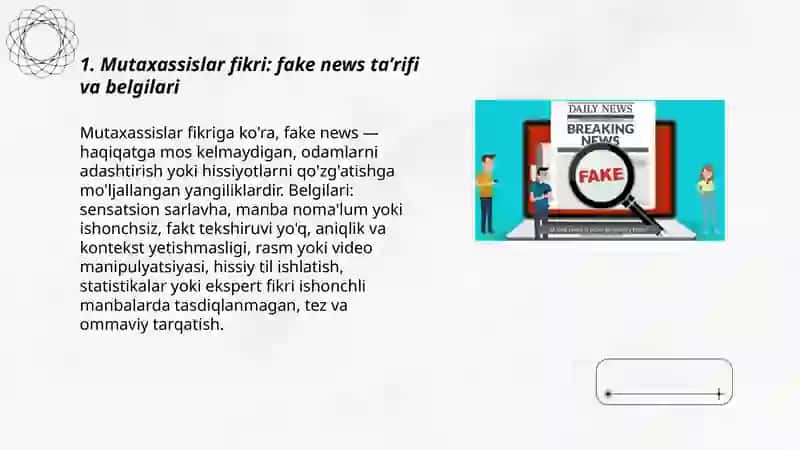 Fake News haqida mutaxassislar nima deydi 3