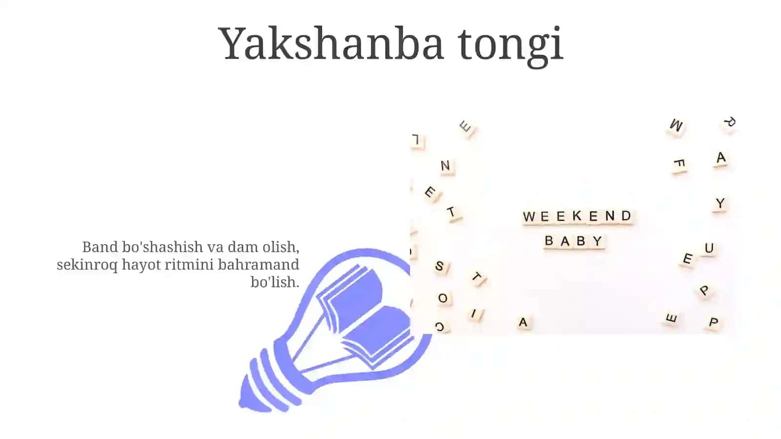 Yakshanba sarguzashtlari 3
