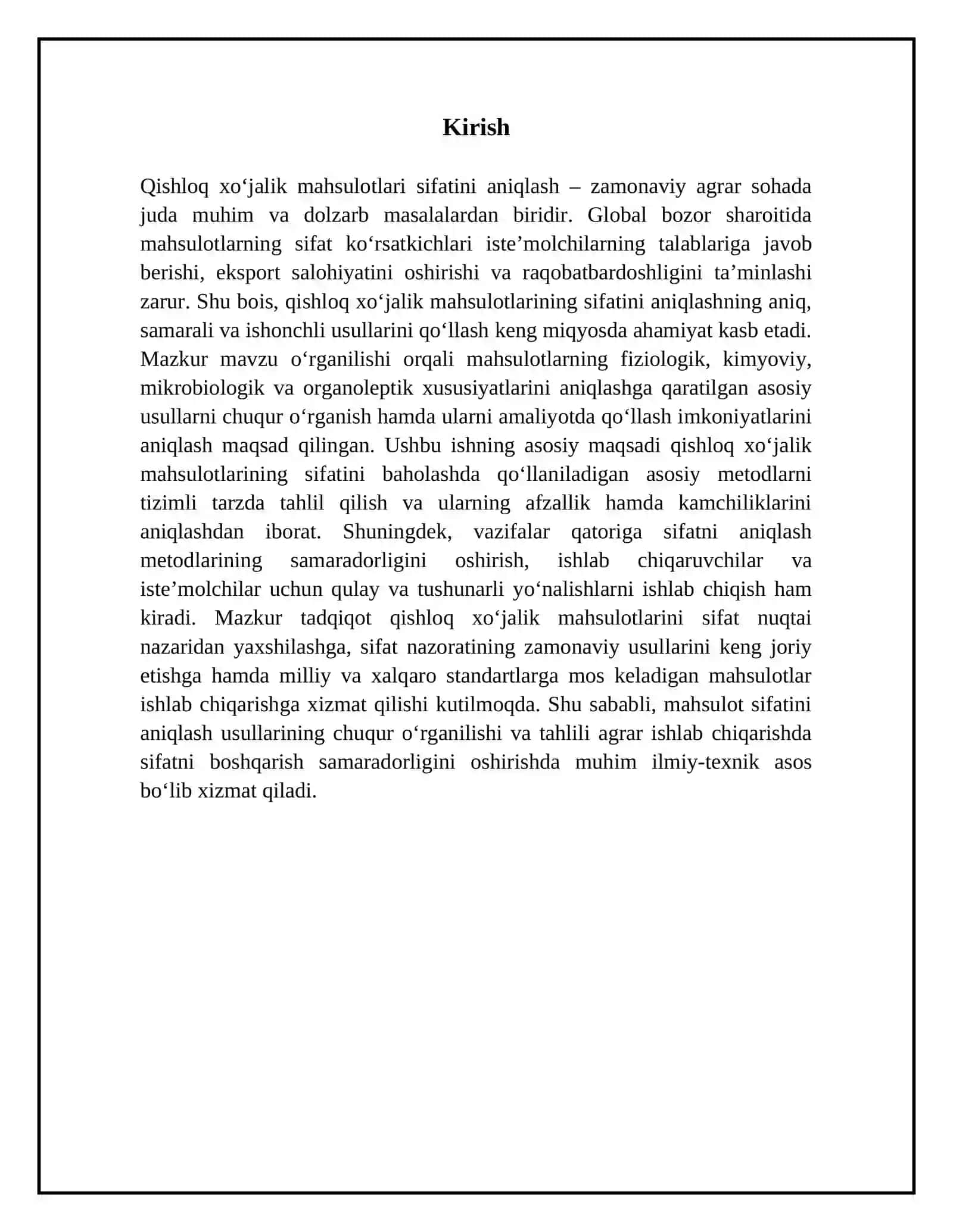 Qishloq xo‘jalik mahsulotlari sifatini aniqlashning asosiy usullari 3