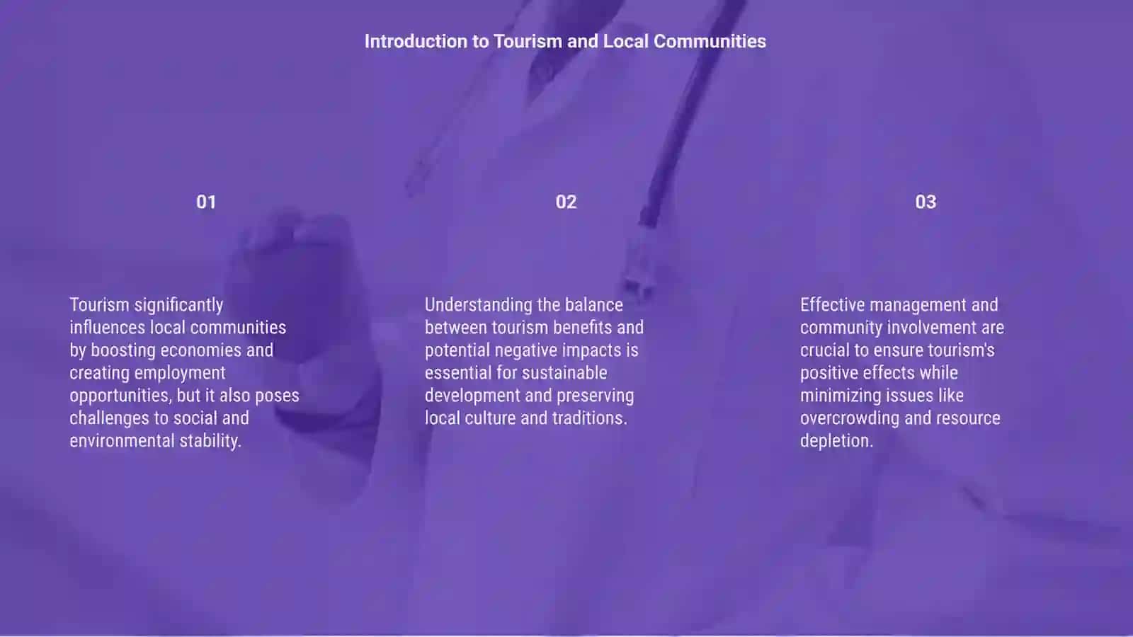 The impact of tourism on local communities 3