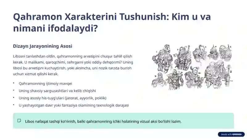 Ertak qahramonlari uchun libos tanlashda ijodiylik 3