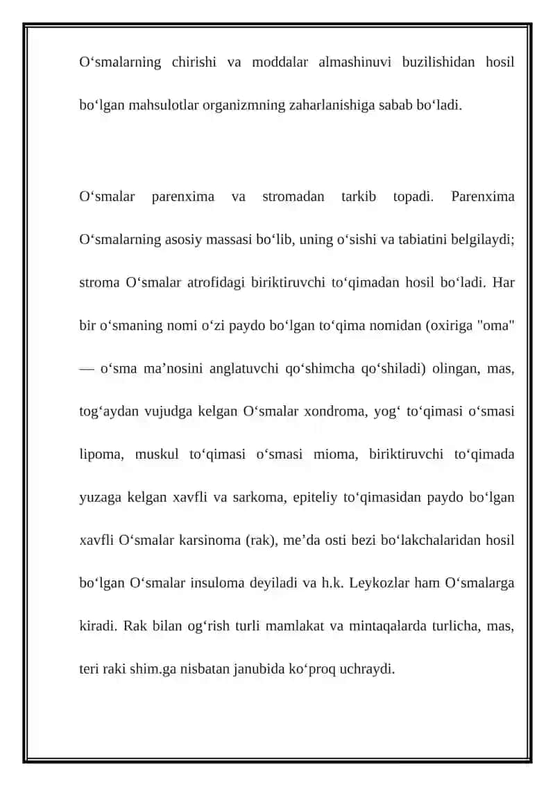 Oʻsmalar 3