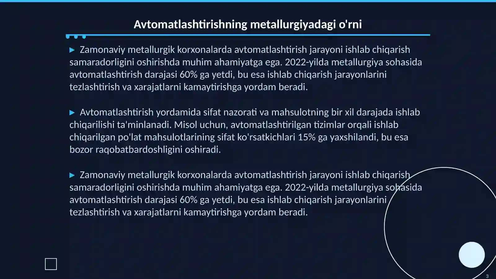 Zamonaviy metallurgik korxonalarda avtomatlashtirish bilan vujudga keladigan muommolar 3