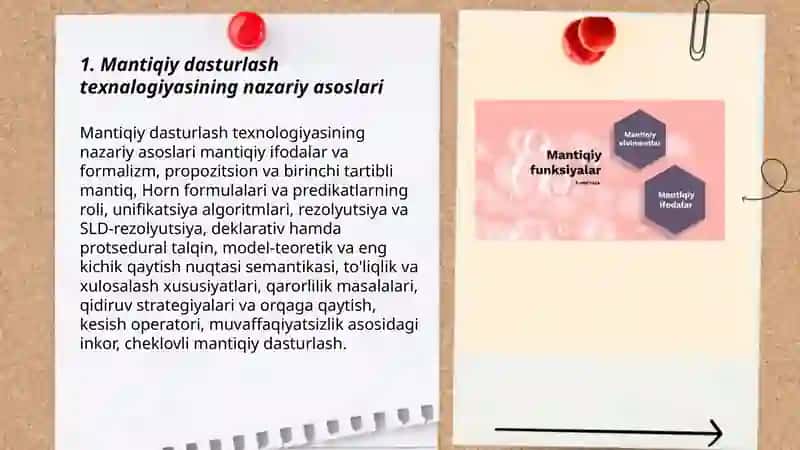 Mantiqiy dasturlash texnalogiyasi 3
