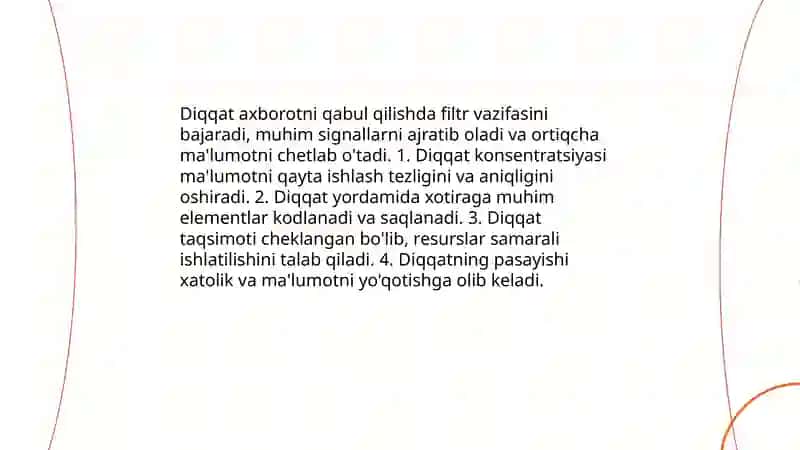 Axborotni qabul qilishda e’tiborning ahamiyati 3