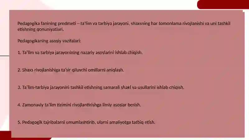 PEDAGOGIKA SHAXS TARBIYASI VA RIVOJLANISHI TO‘G‘RISIDAGI FAN. ILMIY-PEDAGOGIK TADQIQOTLAR METODOLOGI 3