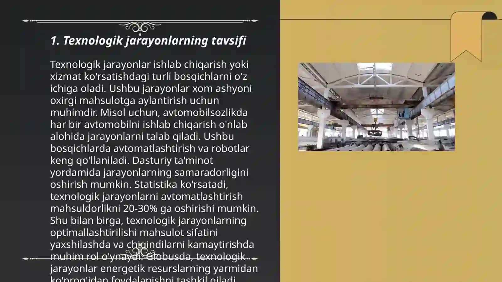 Texnologik jarayonni tashkil qilish asoslari (Beton va temir beton to'ldiruvchilar fanidan) 3