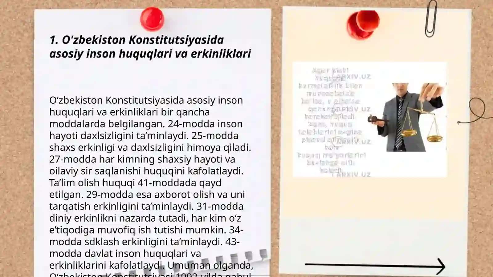 Õzbekistonda jamiyat va shaxs munosabatlarining konstutsiyaviy asoslari 3