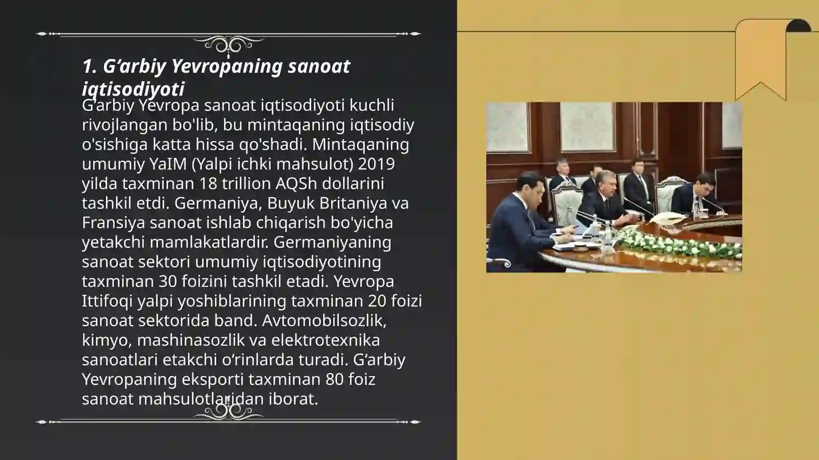 G‘arbiy Yevropaning sanoat iqtisodiyoti 3