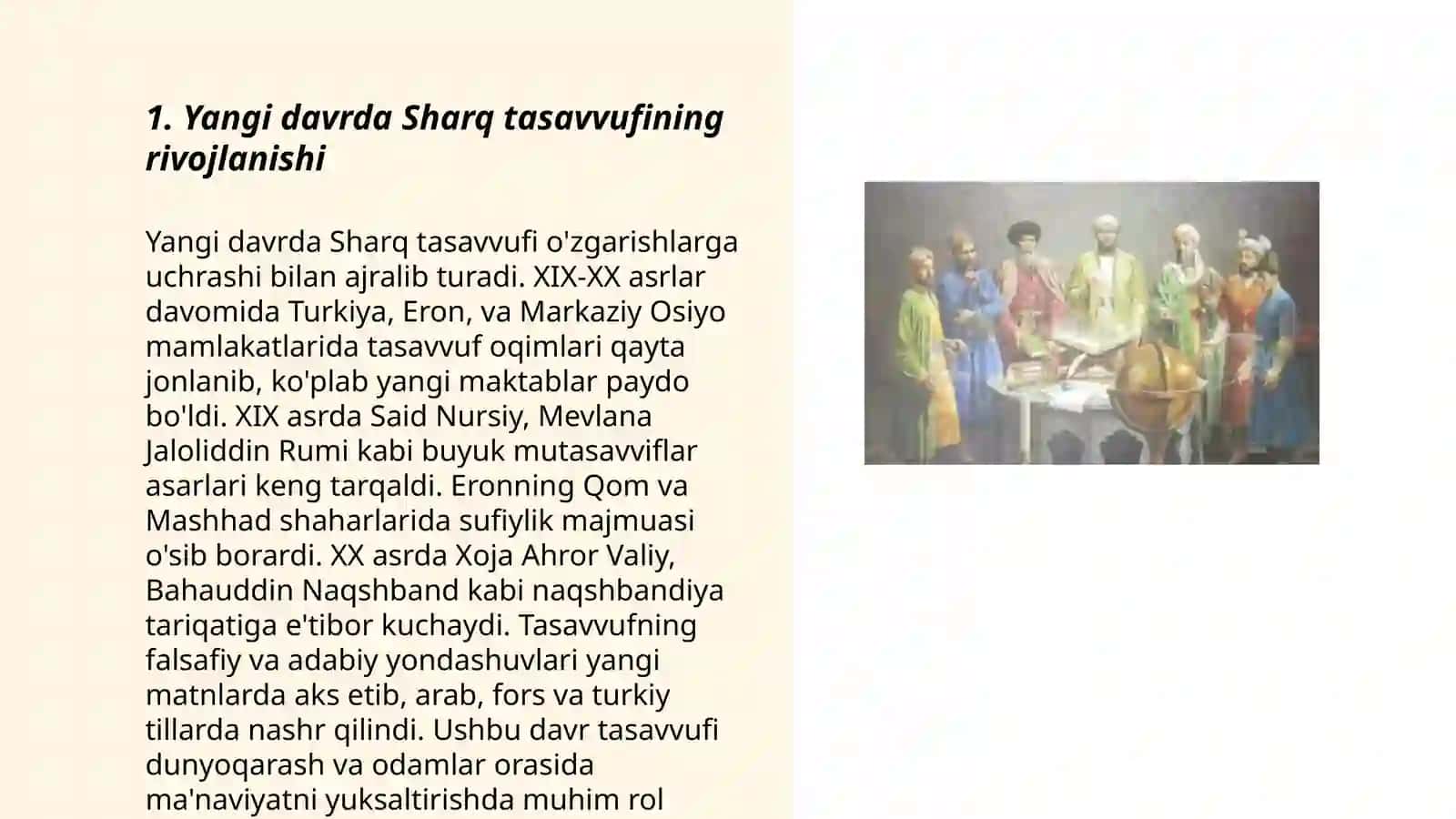 Yangi davr sharq tasavvufi 3