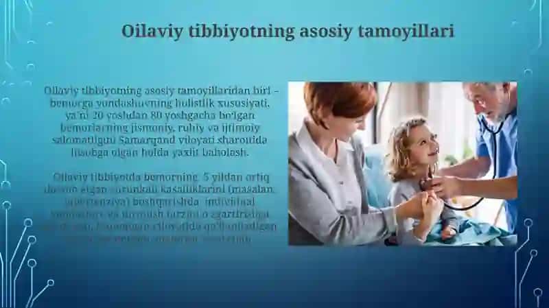 Oilaviy Tibbiyot: Bemor uchun sifatli yordam 3