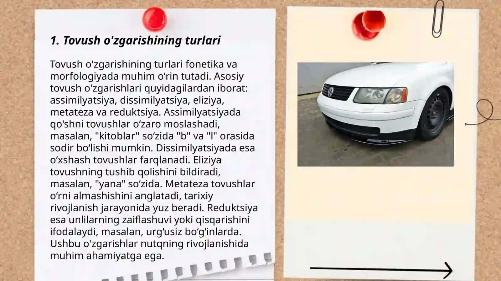 Tovush õzgarish 3