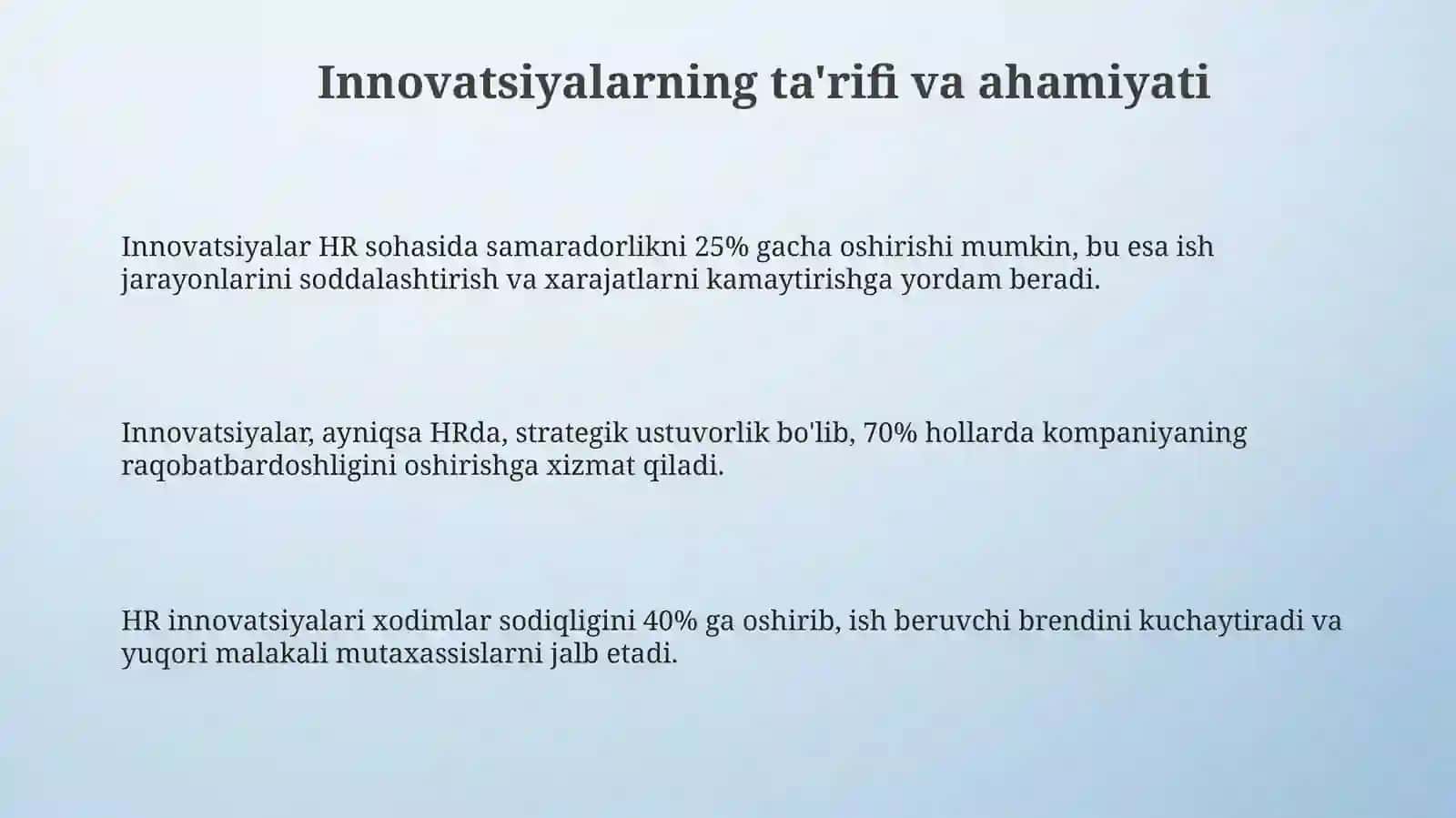 Innovatsiyalarning mohiyati va ahamiyati 3