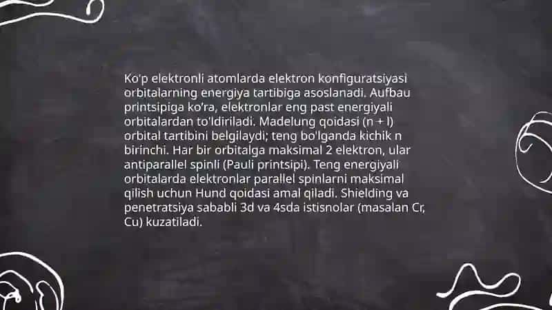 Ko'p elektronli atomlar 3