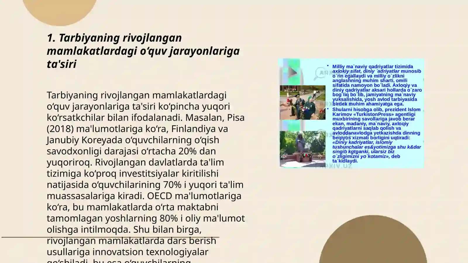 Tarbiyaning tutgan o‘rni 3