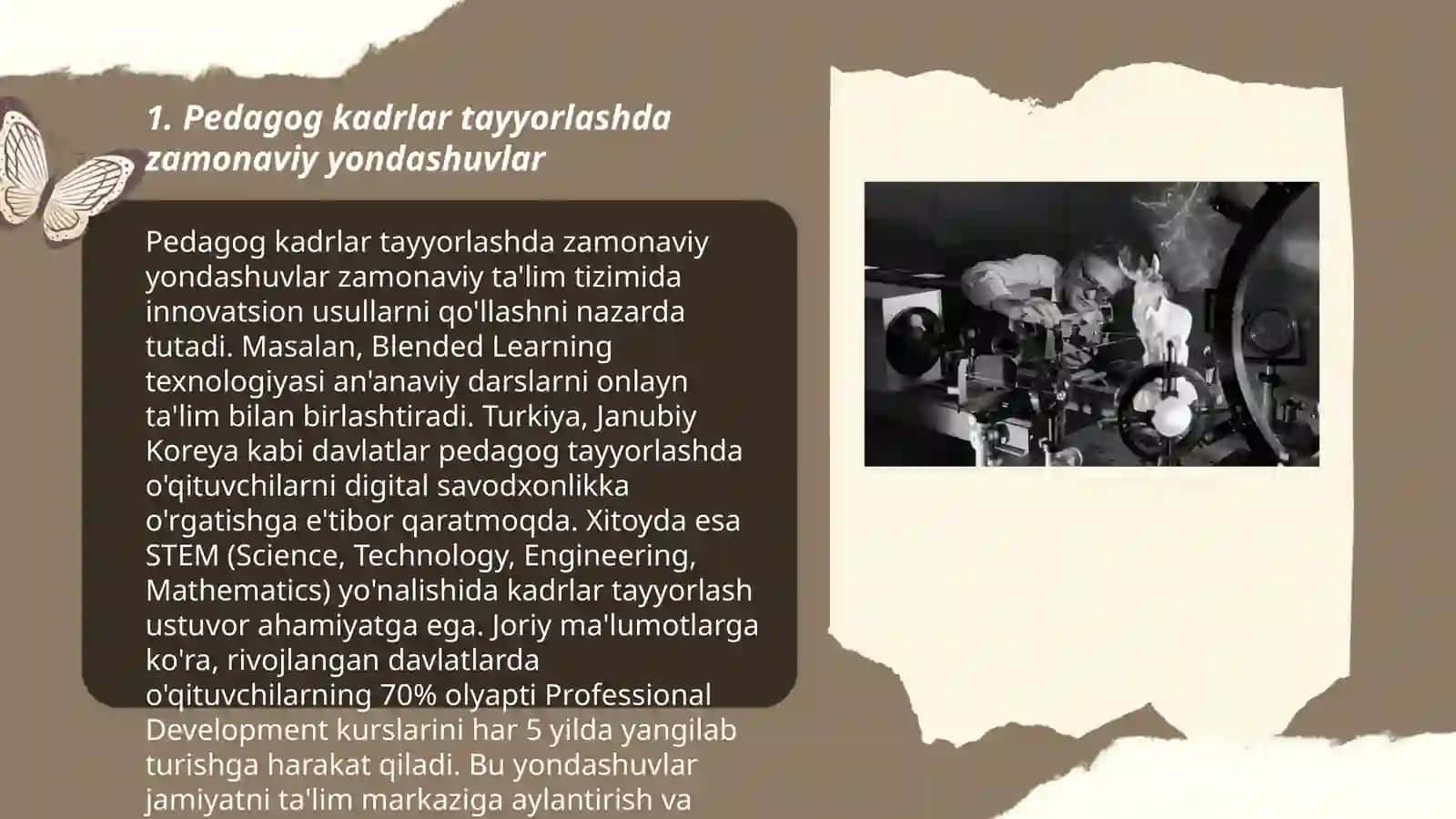 Jahon mamlakatlarida pedagog kadrlarga bo'lgan ehtiyoj va ularni tayyorlash masalalari 3