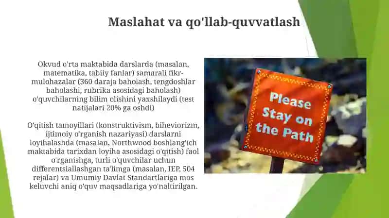 Ta'lim tamoyillari va qoidalari. Dars- ta'limning asosiy shakli sifatida 3