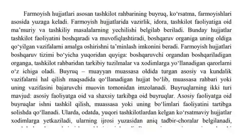 Farmoyish hujjatlari 3