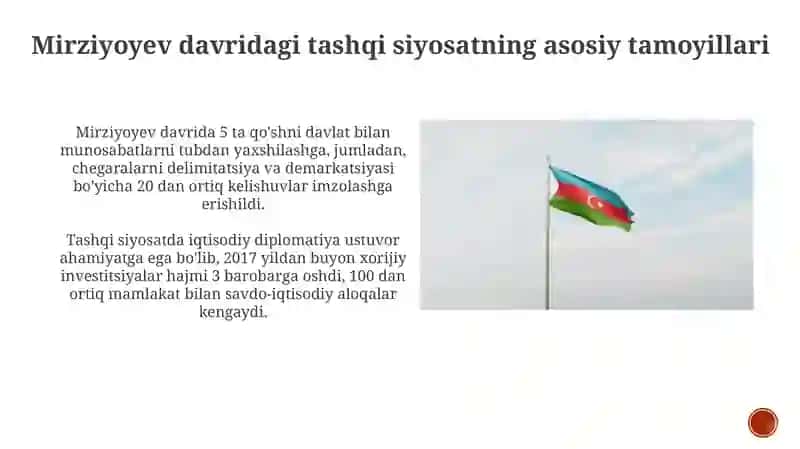 Mirziyoyev davridagi tashqi siyosatning asosiy tamoyillari 3