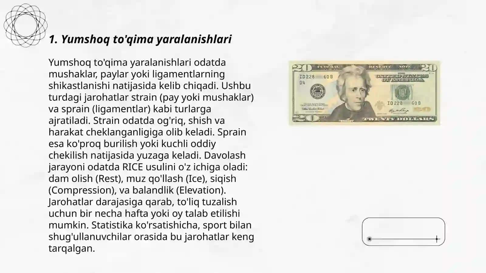 Yuz jagʻ sohasini jarohatlari 3