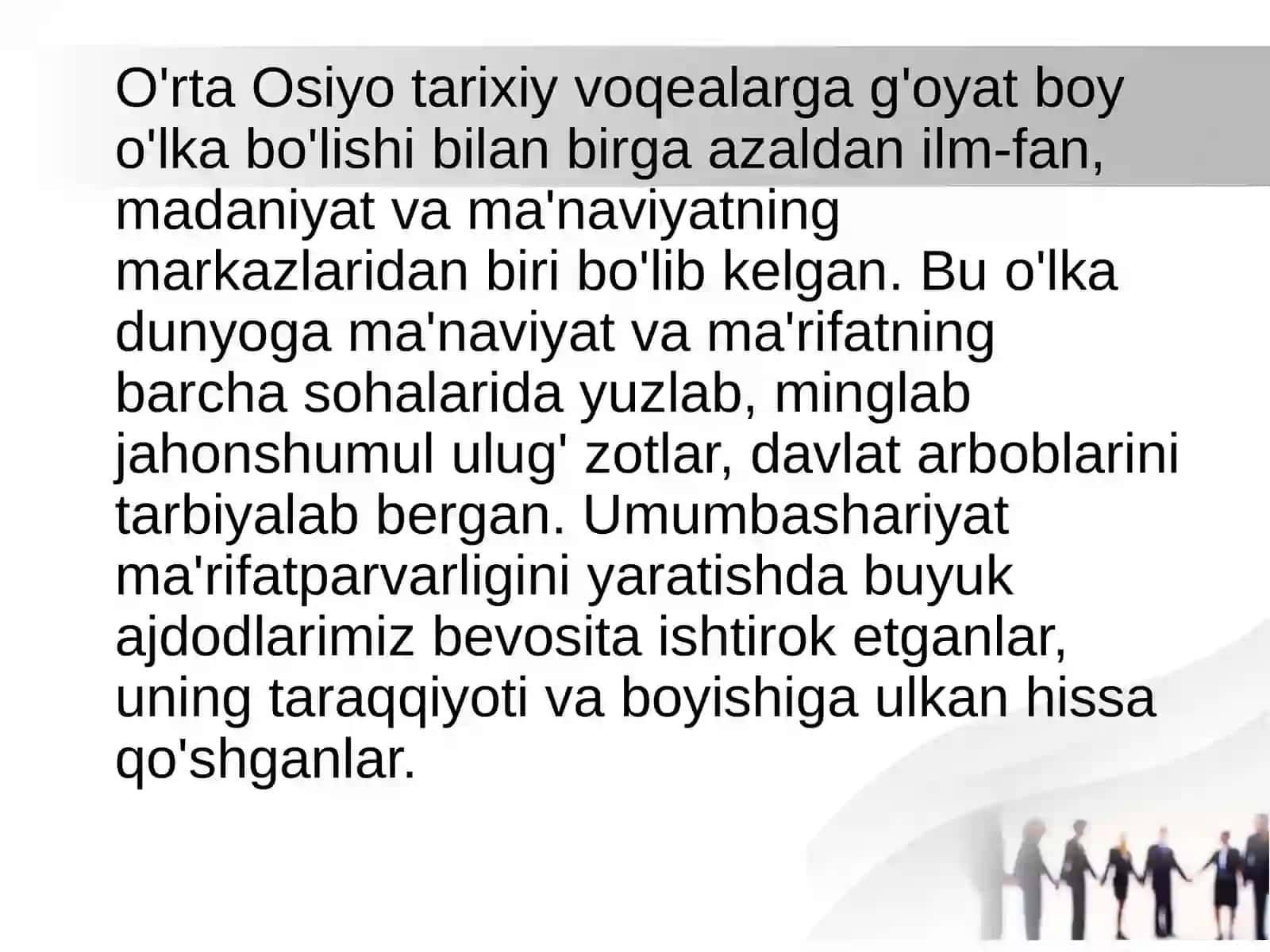 Yuksak ma’naviyatli yoshlarni tarbiyalashda o’rta osiyo allomalarining tutgan o’rni 3