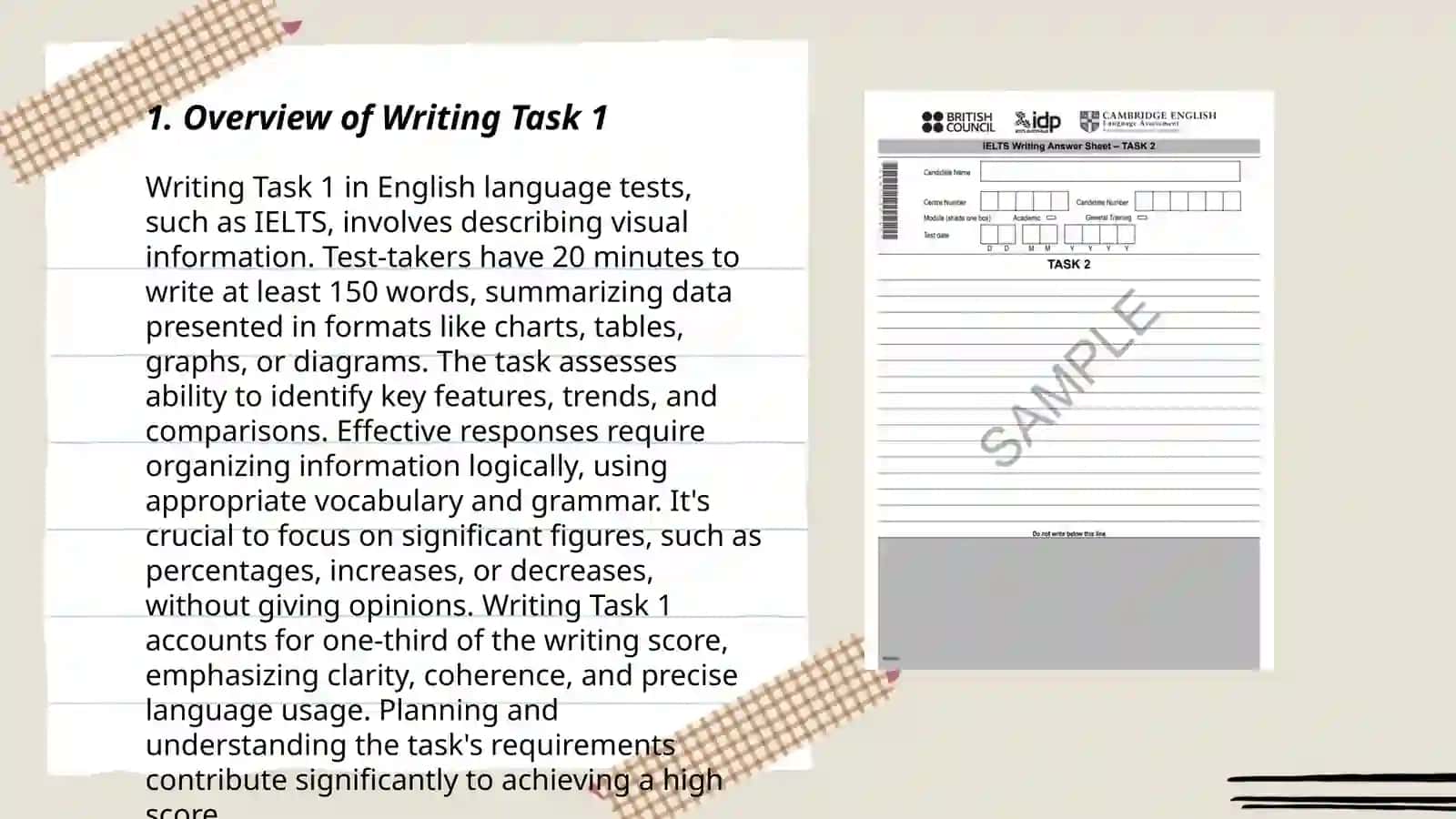 Introduction in Writing task 1 3