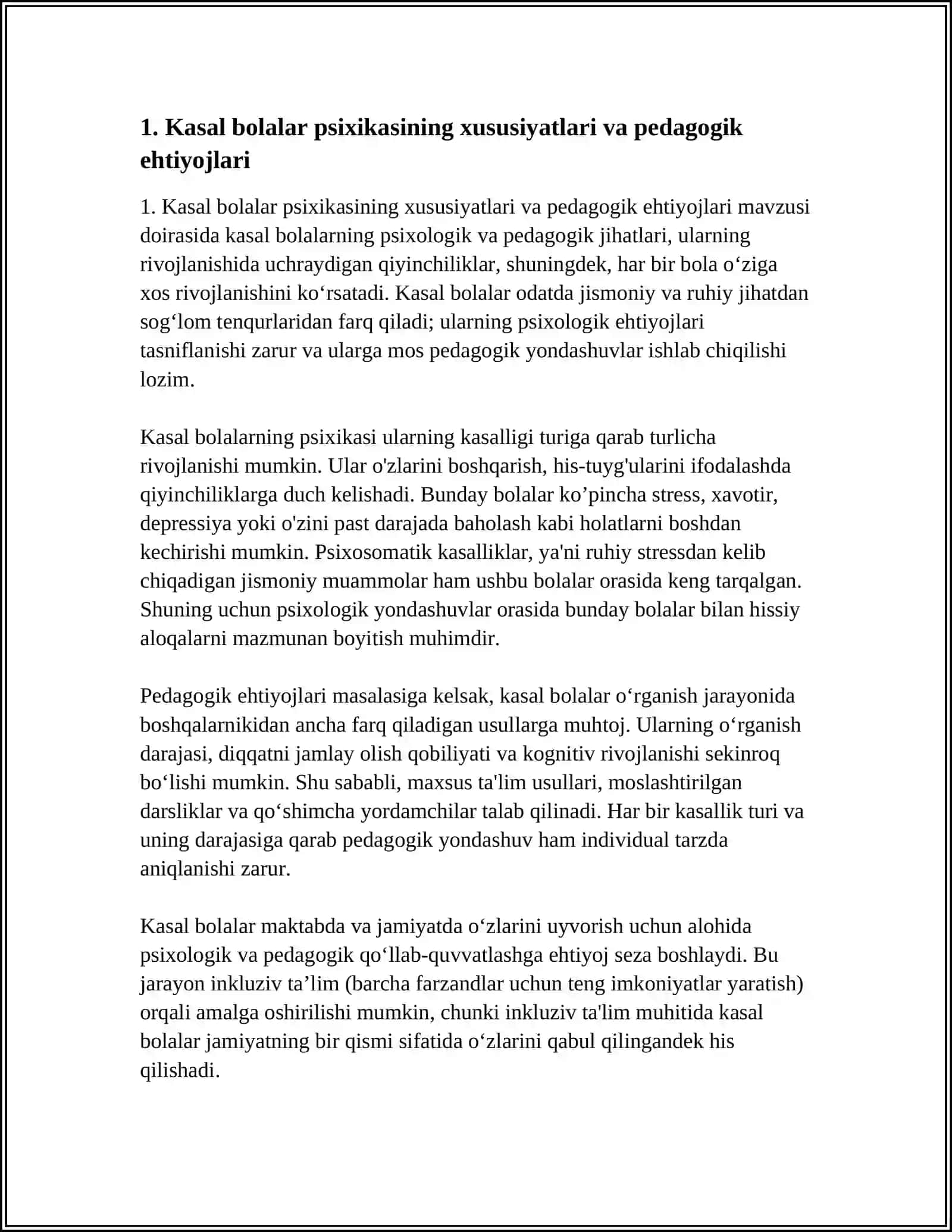 KASAL BOLALARGA PSIXOLOGIK-PEDAGOGIK YONDASHUVNING AHAMIYATI 3