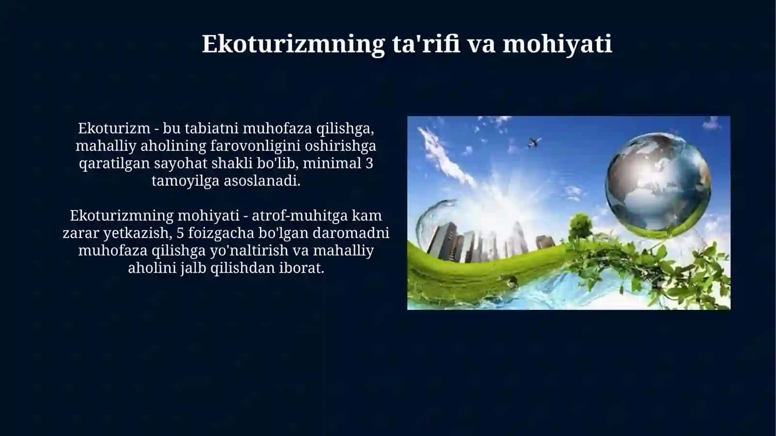 Ekoturizm va Iqtisodiy Ta'siri 3