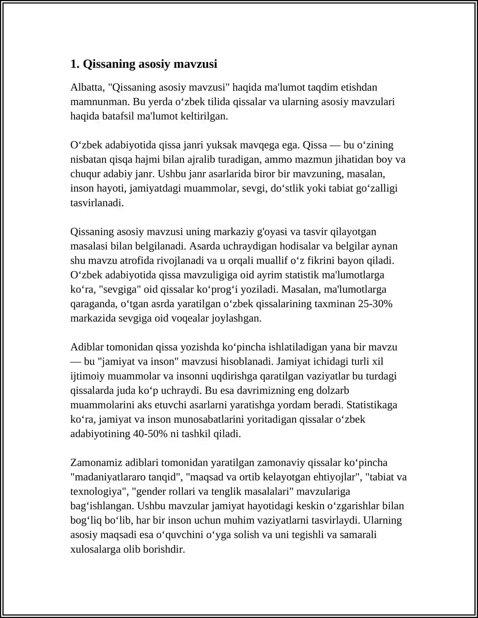 TOG'AY MURODNING "OYDINDA YURGAN ODAMLAR" QISSASI TUZILISHI 3